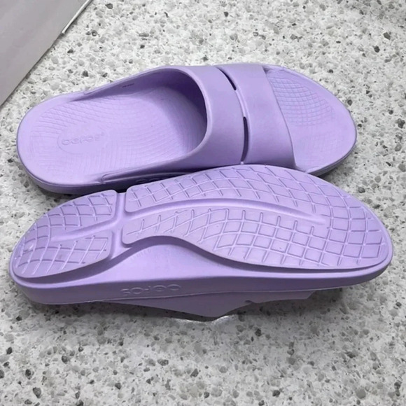 OOFOS OOAHH lavender comfort recovery slides sandals slip on size 15 women - Picture 4 of 5